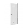 Drzwi prysznicowe składane ROCA CAPITAL 100x195cm z powłoką MaxiClean, profile aluminiowe chromowane