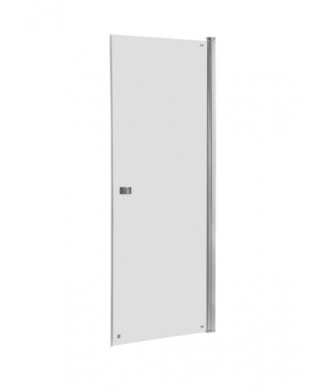 Drzwi prysznicowe z polem stałym ROCA CAPITAL 90x195cm z powłoką MaxiClean, profile aluminiowe chromowane