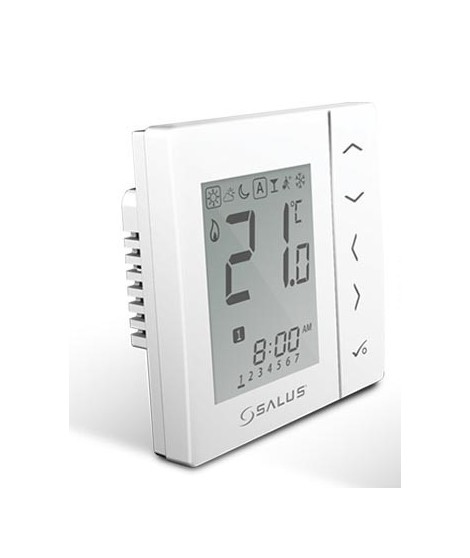 SALUS VS30W Przewodowy tygodniowy cyfrowy regulator temperatury 230V biały