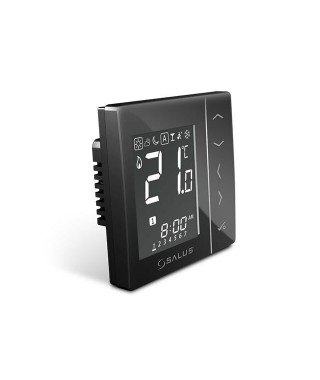 VS30B przewodowy tygodniowy cyfrowy regulator temperatury. 230V SALUS czarny