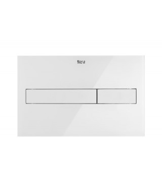 Przycisk PL4 - ROCA 2-funkcyjny biały / chrom mat