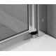 Drzwi wnękowe EOS II DWD 130cm RADAWAY szkło przejrzyste (komplet 2 drzwi + 2 ścianki)