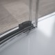 Kabina półokrągła Idea Black PDD RADAWAY 80x80cm szkło przejrzyste