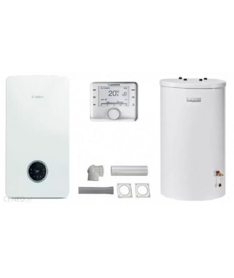 Pakiet Bosch Condens GC2300iW 15P biały + zasobnik WST120- 5O + CW400 + AZB616/1