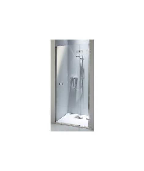 Drzwi wnękowe KOŁO NEXT 121-160cm. prawostronne Szkło przezroczyste. profil srebrny połysk