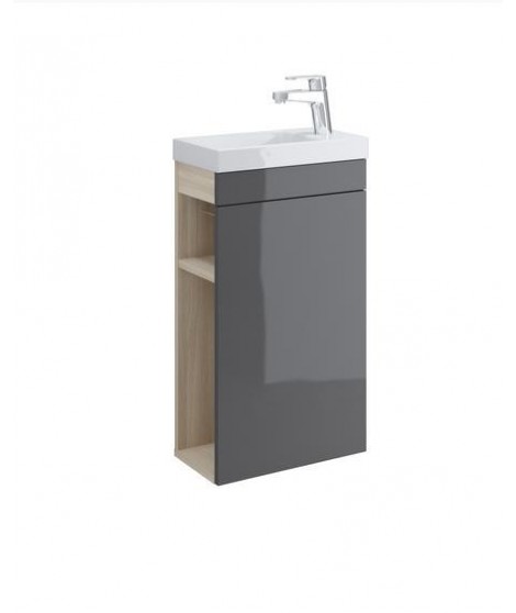 Szafka CERSANIT SMART pod umywalkę COMO 40. szary front
