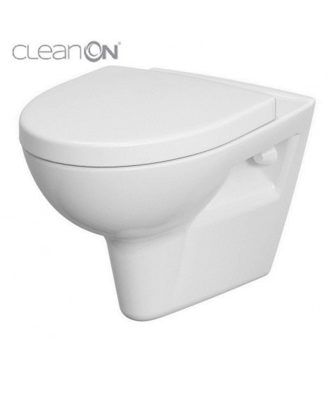 Miska wc podwieszana CERSANIT PARVA CleanOn + deska wolnoopadająca łatwowypinalna K701-015