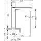 TRES PROJECT bateria umywalkowa chrom 21120302