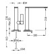 TRES PROJECT bateria umywalkowa wylewka obrotowa chrom 21130501