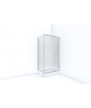 Kabina prostokątna przesuwna 80x100x185cm BRAVAT HB-RCST 80X100 BB