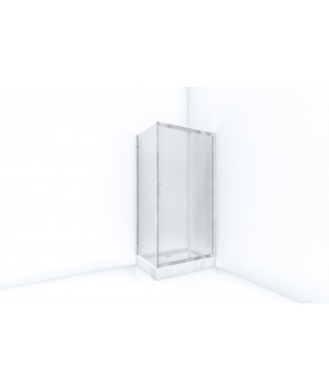 Kabina prostokątna przesuwna 80x100x185cm BRAVAT HB-RCST 80X100 BB