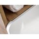 ARUBA 828 Szafka pod umywalkę nablatową 60 2S - Dąb Craft Złoty / Biały Połysk