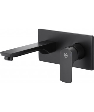 KFA Mokait black mat bateria umywalkowa podtynkowa 5539-810-81