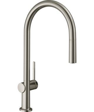 HANSGROHE Talis M54 bateria kuchenna 210, wyciągana wylewka, 1jet, sBox stal 72803800