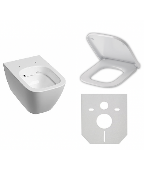 KOŁO MODO PURE miska wisząca rimfree reflex L33123900 + deska wolnoopadająca