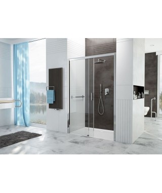 SANPLAST FREE ZONE drzwi prysznicowe 100x190cm wzór szyby W0 600-271-3110-38-401