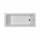 KOŁO MODO Wanna prostokątna 160 x 70 cm z powłoką antislide odpływ z boku XWP1160101