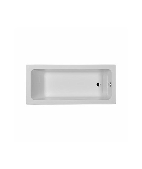 KOŁO MODO Wanna prostokątna 160 x 70 cm z powłoką antislide odpływ z boku XWP1160101