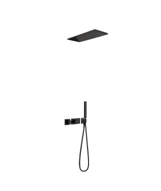 TRES Slim Exclusive Zestaw prysznicowy Shower Technology czarny mat 09288551NM