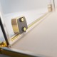 Kabina Furo Gold KDD RADAWAY 80cm część lewa, szkło przejrzyste, profile złote