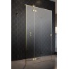 Drzwi prysznicowe Essenza Pro Gold KDJ+S RADAWAY 80cm część lewa, szkło przejrzyste, profile złote 10097380-09-01L