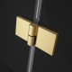 Drzwi prysznicowe Essenza Pro Gold KDJ+S RADAWAY 80cm część lewa, szkło przejrzyste, profile złote 10097380-09-01L