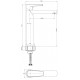 Cersanit Moduo bateria umywalkowa wysoka chrom S951-363