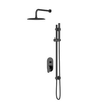 Cersanit Inverto SET B261 zestaw prysznicowy podtynkowy czarny S952-006