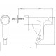 Cersanit Inverto bateria bidetowa złota uchwyty 2 Design in 1 złote S951-289