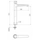 Cersanit Inverto bateria umywalkowa stojąca wysoka chrom uchwyty 2 Design in 1 chrom i czarny S951-301