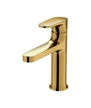 Cersanit Inverto bateria umywalkowa stojąca złota uchwyty 2 Design in 1 złote S951-297