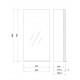 Cersanit Virgo szafka 40 cm wisząca lustrzana biała S522-010