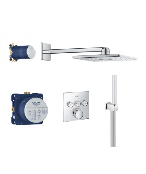 GROHE Grohtherm SmartControl Zestaw prysznicowy RAINSHOWER SMARTACTIVE 310 CUBE 34706000