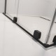 Drzwi prysznicowe Furo Black DWJ RH RADAWAY 90cm część lewa, szkło przejrzyste, profile czarne 10107442-54-01LU, 10110460-01-01