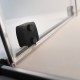 Drzwi prysznicowe Furo Black DWJ RADAWAY 90cm lewe, szkło przejrzyste, profile czarne 10107472-54-01L, 10110430-01-01