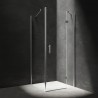 OMNIRES MANHATTAN kabina prysznicowa kwadratowa z drzwiami uchylnymi, 100 x 100 cm MH1010CRTR