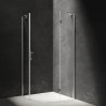 OMNIRES MANHATTAN kabina prysznicowa półokrągła z drzwiami uchylnymi, 90 x 90 cm ADF90XLUX-TCRTR