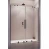 Drzwi prysznicowe Furo Black DWD RADAWAY 140cm , szkło przejrzyste, profile czarne 10108388-54-01, 10111342-01-01