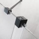 Drzwi prysznicowe Furo Black DWD RADAWAY 130cm , szkło przejrzyste, profile czarne 10108363-54-01, 10111317-01-01