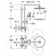 GROHE Tempesta Cosmopolitan System 250 System prysznicowy z termostatem do montażu ściennego, chrom26670000