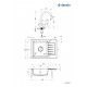 Deante Zorba Zlewozmywak granitowy z baterią 1-komorowy z ociekaczem ZQZA511A