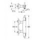 Bateria prysznicowa z termostatem, DN 15, GROHE Atrio Classic,Chrom