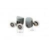 Rolki górne podwójne do szyb 5 mm - FI 23 mm XKCF2RU04