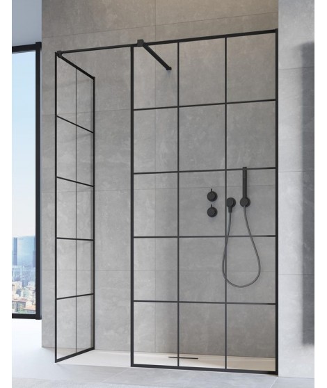 Ścianka Walk-In RADAWAY Modo X Black III Factory 50cm