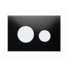 TECEloop Przycisk spłukujący szkło czarne. przyciski białe 9240654