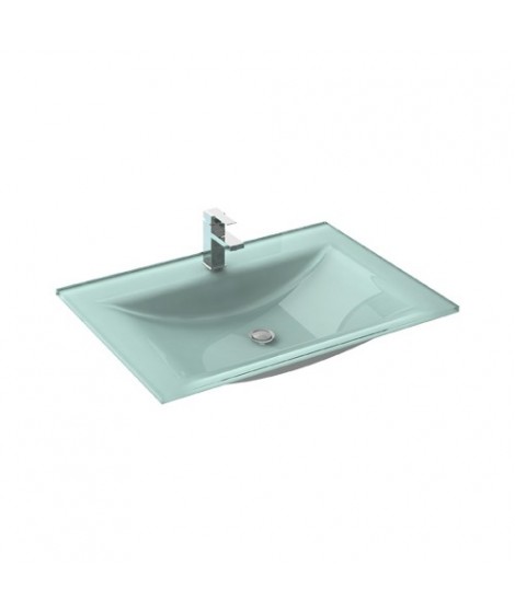 Umywalka szklana 70 cm ELITA VETRO 70 AQUAMARINE z otworem pod baterię