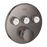 GROHE Grohtherm SmartControl bateria termostatyczna do obsługi trzech wyjść wody, hard graphite 29121A00