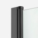 NEW TRENDY NEW SOLEO BLACK drzwi wnękowe 90x195cm czyste 6 mm Active Shield D-0241A-WK (wspornik równoległy)