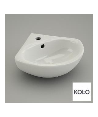 KOŁO Umywalka narożna SPARK 35cm z otworem i z przelewem M42735000