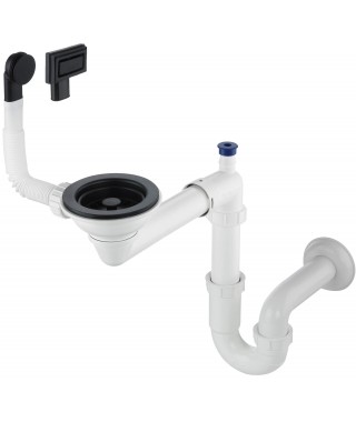 Deante Syfon do zlewozmywaka granitowego 1-komorowego - Space-Saver ZXY N949